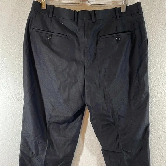 WEST END BLACK UNHEMMED DRESS Size 38 W US PANTS MEN With Pockets NEW - Picture 6 of 8